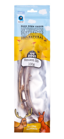 AlfaPet Natual Treat Game Series Venison Ribs 鹿肋骨 - 100g