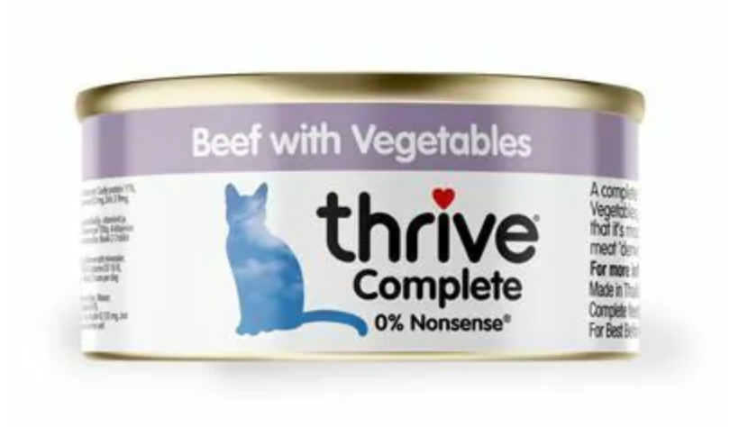Thrive 整全膳食貓罐頭 - 牛肉+蔬菜 75g
