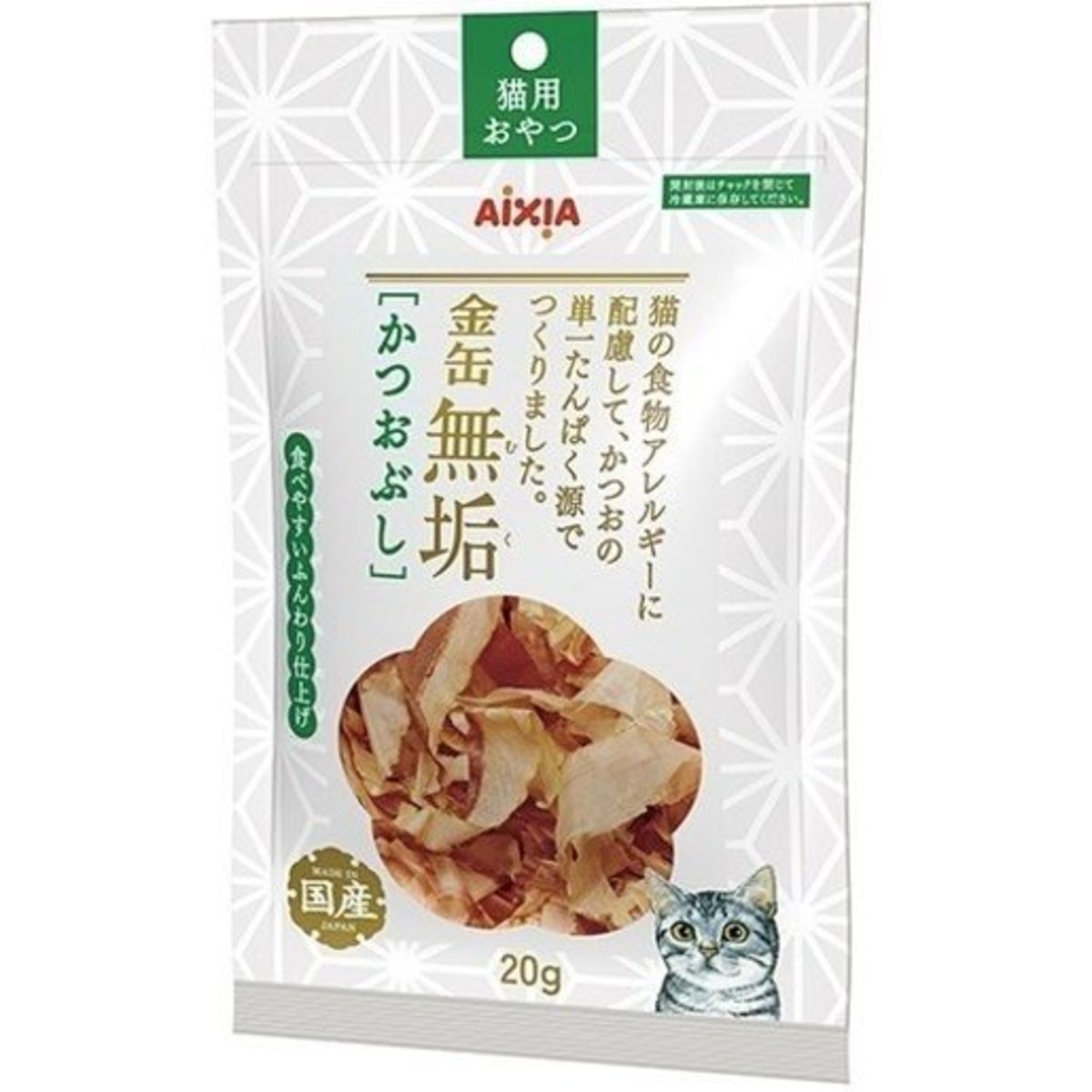 Aixia 愛喜雅 - 金缶無垢鰹魚片貓零食 20g