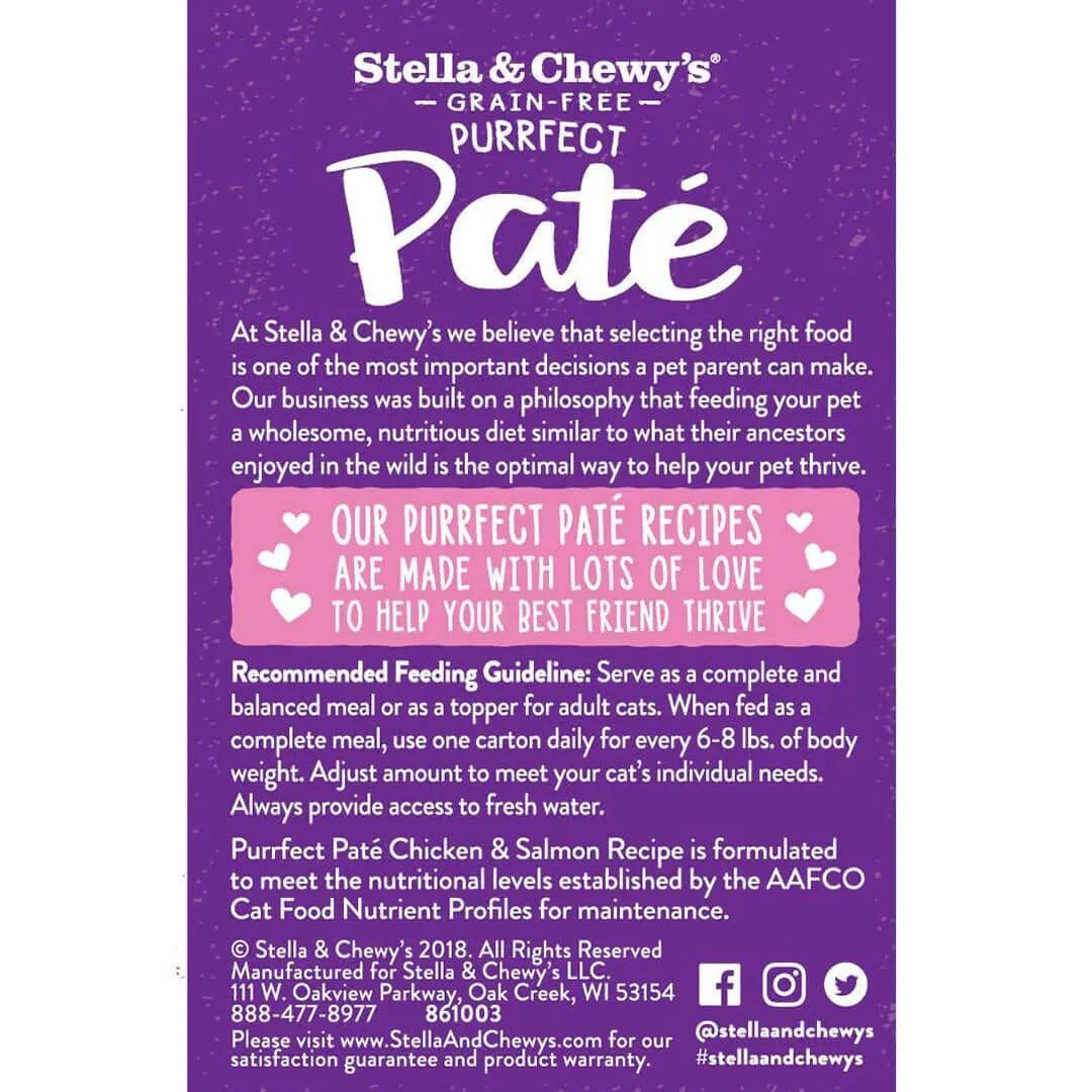 Stella & Chewy's Chicken & Salmon Medley Paté 滋味骨湯肉醬 雞肉三文魚配方 5.5oz (粉)