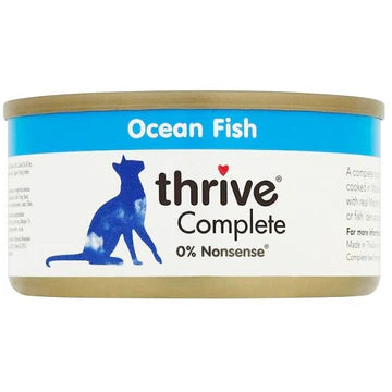 THRIVE 整全膳食100% 鯖魚 + 銀魚 + 海蝦 貓罐頭 75G