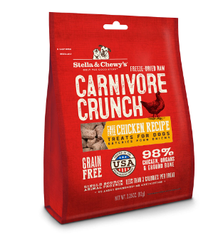 Stella Chewy’s Carnivore Crunch -凍乾生肉小食3.25oz[雞肉]