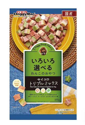 Doggyman｜雞肉、牛肉、蔬菜、芝士雜錦 100g