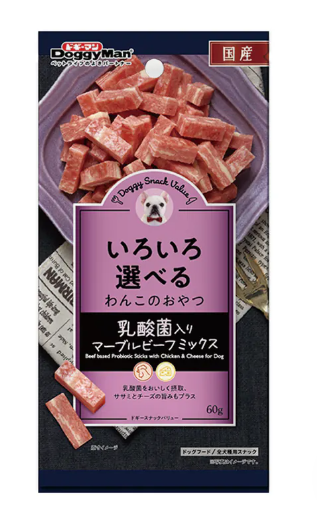 Doggyman｜牛肉短棒 (添加乳酸菌) 60g