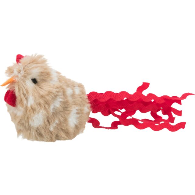 Trixie Rooster with Microchip, Plush, Catnip, 8 cm