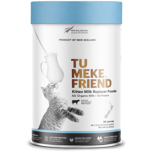 TU MEKE FRIEND 紐西蘭 Kitten Milk Replacer Power 高級有機配方奶粉 : 幼貓 5.5g x 45 獨立包裝