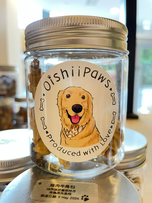 OishiiPaws 雞肉牛角包 50g